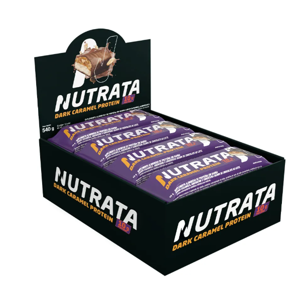 Nutrata Dark Caramel Protein 45g display c/ 12 barras - Dark Caramel