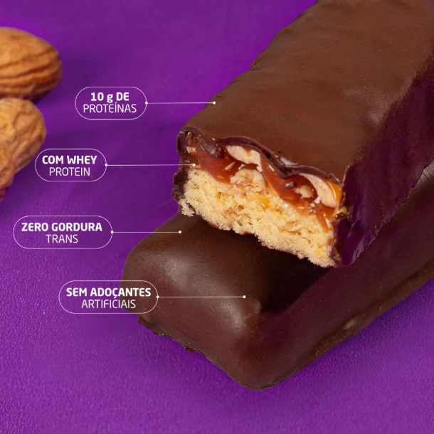 Nutrata Dark Caramel Protein 45g display c/ 12 barras - Dark Caramel