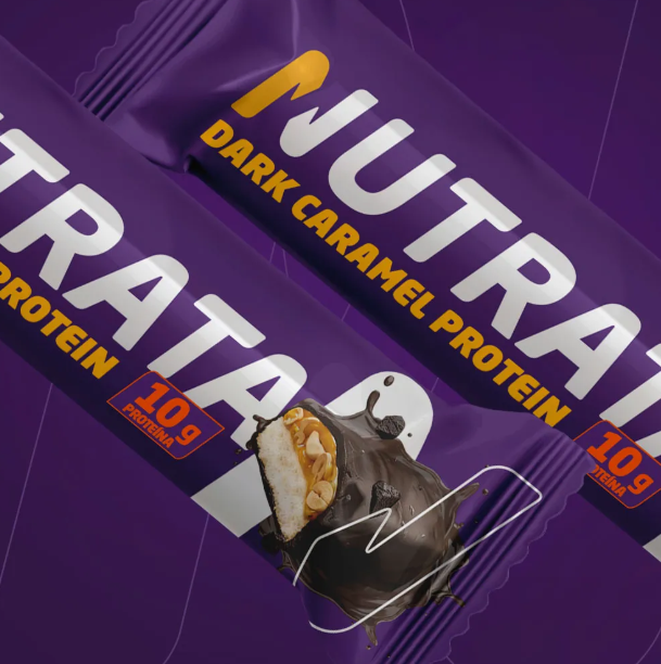 Nutrata Dark Caramel Protein 45g display c/ 12 barras - Dark Caramel