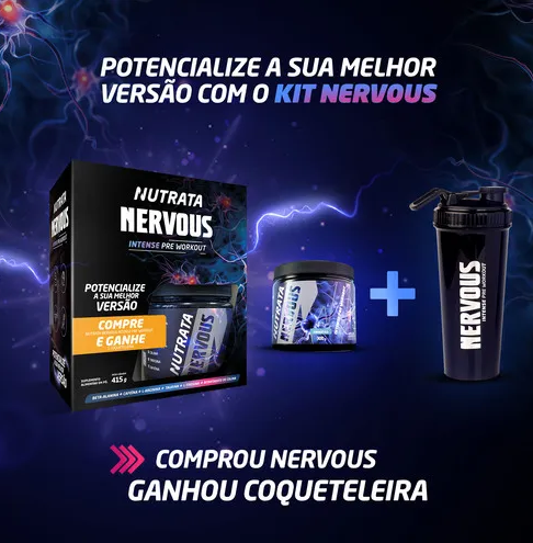 Kit Nutrata Nervous sabor - Maça Verde