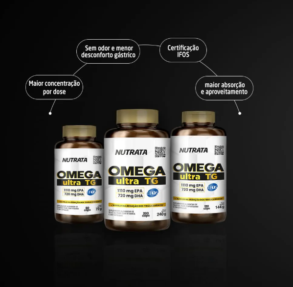 Nutrata Ômega Ultra TG - 200 cápsulas 240g